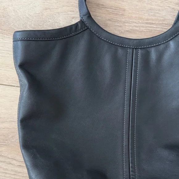 Coach Bea Tote Black Leather Top Zip Shoulder Handbag - Picture 5 of 10